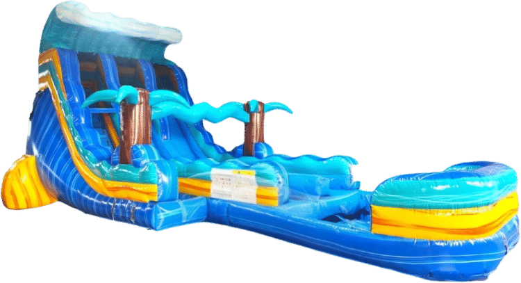 Water slide rentals — Cloud 9 Riptide Racer dual-lane waterslide